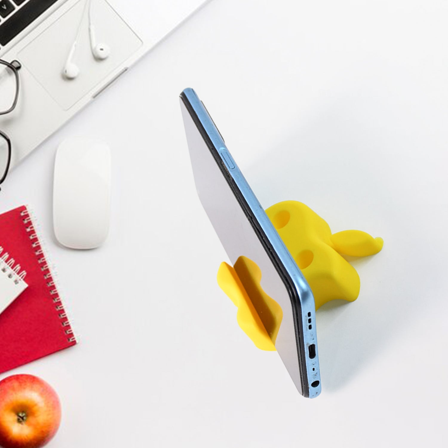 Multi-Functional Apple-Shaped Plastic Mobile Stand with Pen Holder (1 Pc / Mix Color) Multi-Functional Apple-Shaped Plastic Mobile Stand with Pen Holder (1 Pc / Mix Color)